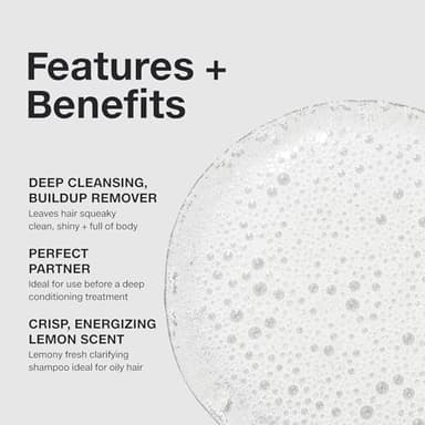 Paul Mitchell Shampoo Two, Clarifying Shampoo, Deep Cleanses + Removes Buildup, For All Hair Types, Especially Oily Hair, 16.9 fl. oz. - Image 3