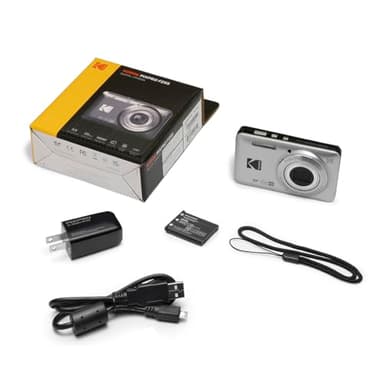 KODAK PIXPRO FZ55-GRY 16MP CMOS Sensor Digital Camera 5X Optical Zoom 28mm Wide Angle 1080P Full HD Video 2.7" LCD Vlogging Camera, Gray - Image 4