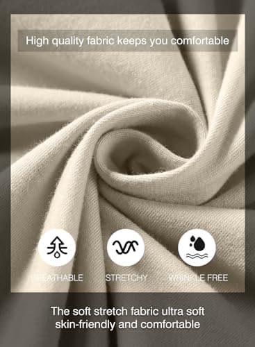 JMIERR Men's 3 Pack Cotton Hipster Hip Hop Longline Crewneck T-Shirt, Short Sleeve Gym Workout Athletic T Shirts for Men Pack,3XL,Black/Navy Blue/Apricot - Image 5