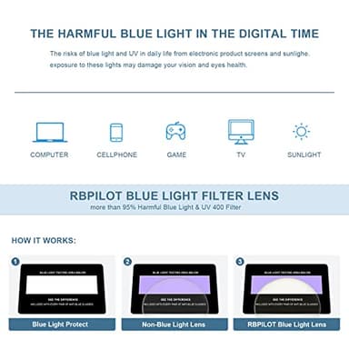 RB. Pilot Retro Cateye Reading Glasses for Women Blue Light Blocking Computer Glasses Spring Hinge Readers - Image 6