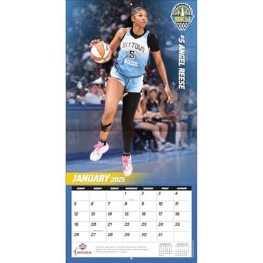 Turner Licensing Angel Reese 2025 Chicago Sky Wall Calendar, 12 Months, January - December (25998012244) - Image 3