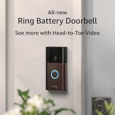 Ring Battery Doorbell — Now with 66% more coverage, Head-to-Toe Video, Live View with Two-Way Talk, and Motion Detection & Alerts (2024 release), | 2-pack | Venetian Bronze - Image 7