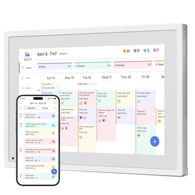 Dragon Touch 10.1 inch Digital Calendar Chore Chart – Interactive Touchscreen, Smart Family Planner, Hearth Display Desk Digital Calendar Seamless Scheduling - Image 1