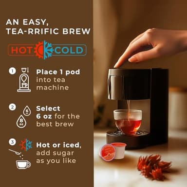 Gya Tea Co Hibiscus Tea Gift Set (16 Count) - Decaf Tea Pod for Lovers Get Well Gifts - Manually Harvested - Enjoy Hot or Iced - Image 6