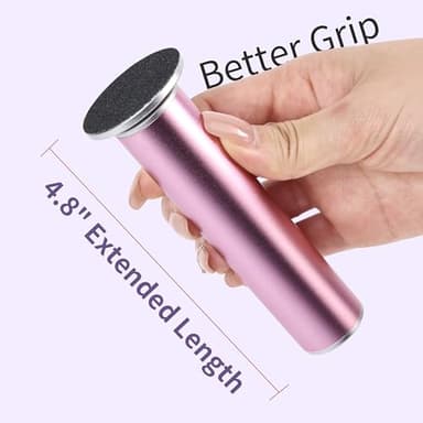 FancyJun Electric Foot Callus Remover with 120pcs Sandpaper Discs(3 Sizes), Professional 800RPM Aluminum 4.8 Inches Callus Remover for Feet, Stepless Speed Control for Dead Skin (Purple) - Image 3