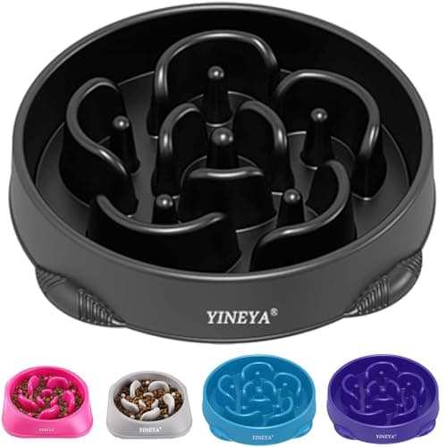 YINEYA 4 Cups Slow Feeder Dog Bowls Large Breed, Anti-Choking Pet Supplies, Maze Dog Food Bowl, Puzzle Feeder That Slow Down Eating - Image 1