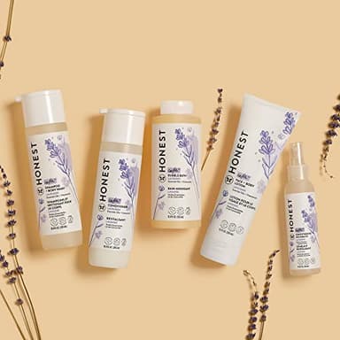 The Honest Company Foaming Bubble Bath | Gentle for Baby | Naturally Derived, Tear-free, Hypoallergenic | Lavender Calm, 12 fl oz - Image 3