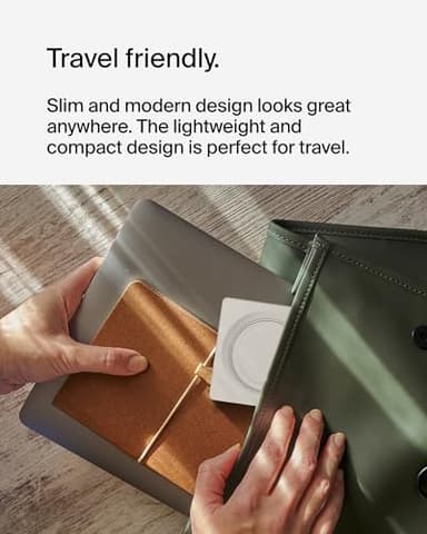 Belkin MagSafe-Compatible 2-in-1 Wireless Charger 15W, Fast Charging Station for iPhone 16, 15, 14, 13 Series, AirPods, and More - Dual Device Charging Pad - Sand - Image 4