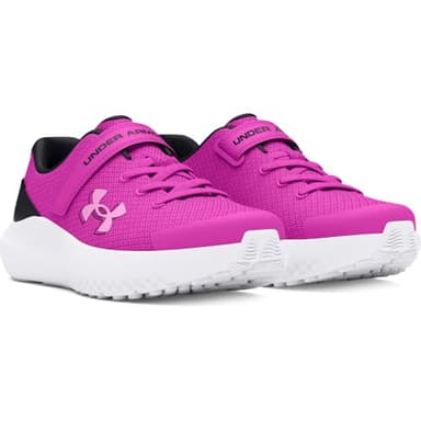 Under Armour Girls' Pre School Surge 4 Alternate Closure, (500) Vivid Magenta/Black/Stellar Pink, 11.5K, US - Image 2