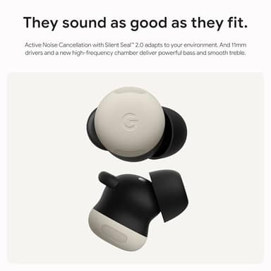 Google Pixel Buds Pro 2 - Wireless Earbuds with Active Noise Cancellation – Bluetooth Headphones - Hazel - Image 3