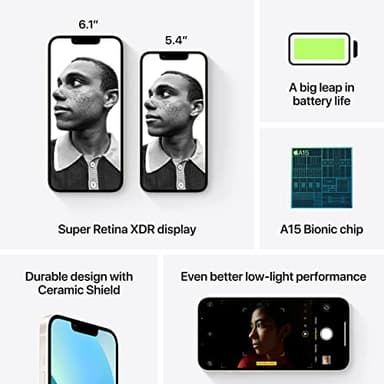Apple iPhone 13, 128GB, Starlight - Unlocked (Renewed) - Image 5