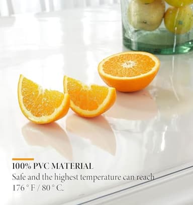 Deep Dream 2.0mm Clear Desk Cover Protector, 42×86 Inch Clear Table Protector, Rectangular Vinyl Desk Pad, PVC Plastic Table Cover for Office, Dresser, Night Stand, Computer & Writing Desk Tabletop - Image 5