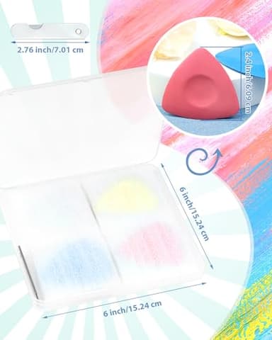 FIVEIZERO 4Pcs Tailors Chalk, Triangle Sewing Chalk for Fabric, Fabric Markers for Quilting, Tailoring and DIY Crafts - Image 2