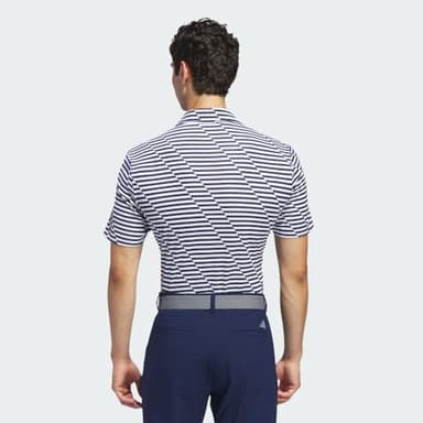 adidas Men's Ultimate365 Mesh Print Polo, Conavy,White - Image 3