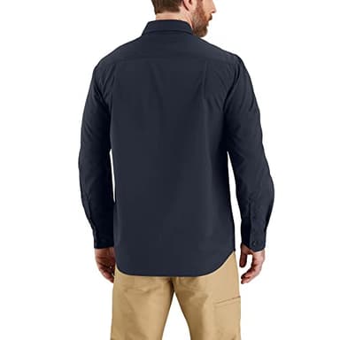 Carhartt Force Relaxed Fit Lightweight Long- Sleeve Shirt Navy - Image 2