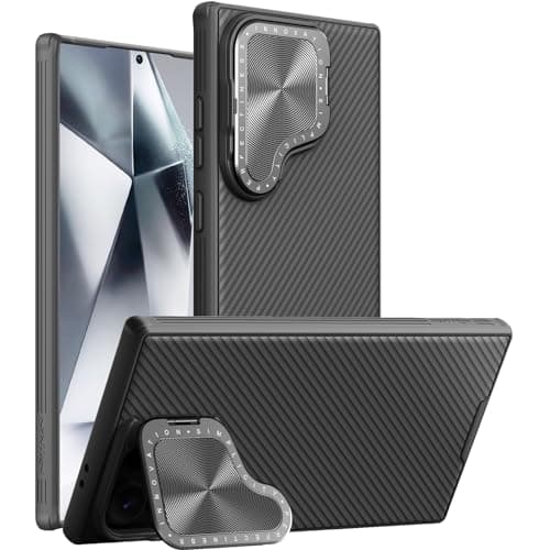 Nillkin for Samsung Galaxy S24 Ultra Case with Camera Cover, [Adjustable Kickstand] [Anti-Scratch] [Shockproof Bumper], Slim Hard Tough Protective Phone Case for Galaxy S24 Ultra Case 6.8 Inch- Black - Image 1