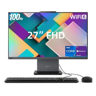 Lenovo ThinkCentre Neo 50a All-in-One Business Desktop, 27” FHD 100Hz Display, Intel Core i7-13620H, 64GB DDR5 RAM, 2TB SSD, Webcam, HDMI, Type-C, Wi-Fi 6, Wired Keyboard & Mouse, Windows 11 Pro - Image 1