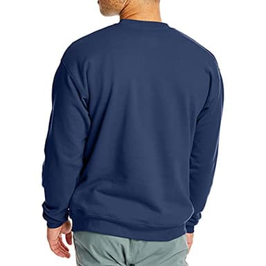 Hanes Men's EcoSmart Sweatshirt, Navy, 4XL - Image 2
