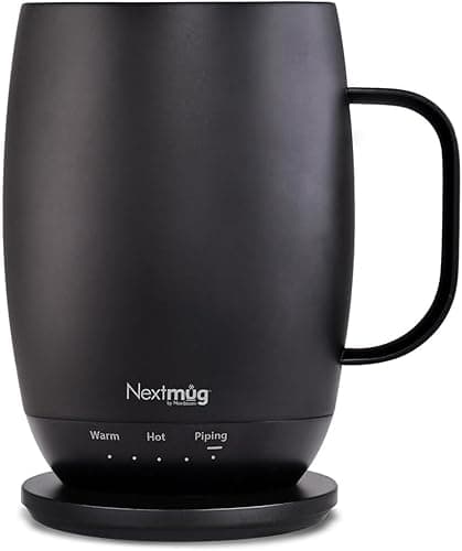 Nextmug Plus - Temperature-Controlled, Self-Heating Coffee Mug (Black - 18 oz.) - Image 1