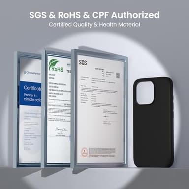 ORNARTO Compatible with iPhone 16 Pro Case 6.3", Slim Liquid Silicone 3 Layers Soft Gel Rubber Shockproof Protective Case with Anti-Scratch Microfiber Lining-Black - Image 7