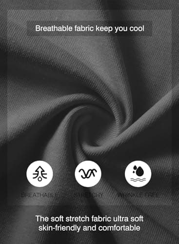 JMIERR Men's 3 Pack Cotton Hipster Hip Hop Longline Crewneck T-Shirt, Short Sleeve Gym Workout Athletic T Shirts for Men Pack,XL, Black/Dark Grey/Khaki - Image 6