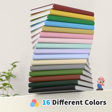 Oucaru Lined Journal Notebook, 4 Pack, 180 Pages, A5 Journals for Writing, 100 GSM Thick Paper, Small Notebooks Daily Journal for Women Men Work, Business, School, Travel Supplies - Image 3