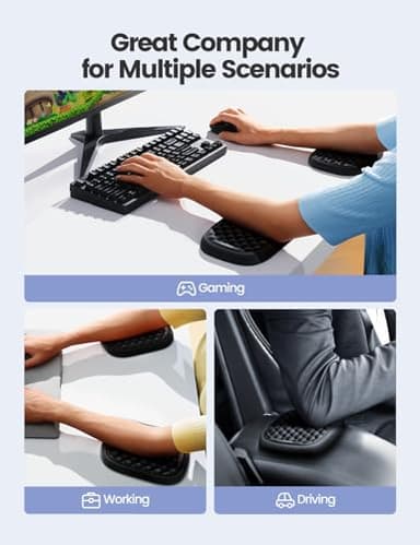 【Upgraded Larger and Thicker】Vaydeer Elbow Rest Pad 1pc, Desk Wrist Rest Memory Foam Armrest, Ergonomic Mouse Cushion Support, Wrist Pain Relief for Computer Laptop Working Typing Gaming Office Gadget - Image 5