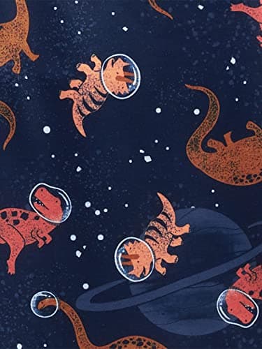 Simple Joys by Carter's Boys' 4-Piece Poly Pajamas, Blue/Grey/Dinosaur, 12 Months - Image 2