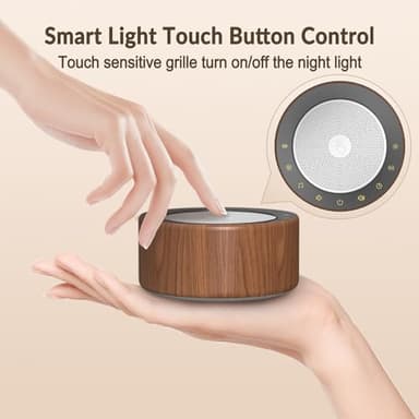 Nursery Lamp with Sound Machine, Mood Lighting, 7 Colors Night Light, 30 Soothing Sounds, White Noises for Baby, Adults. Timer, Plug in, Memory Function, Touch Control - Image 6