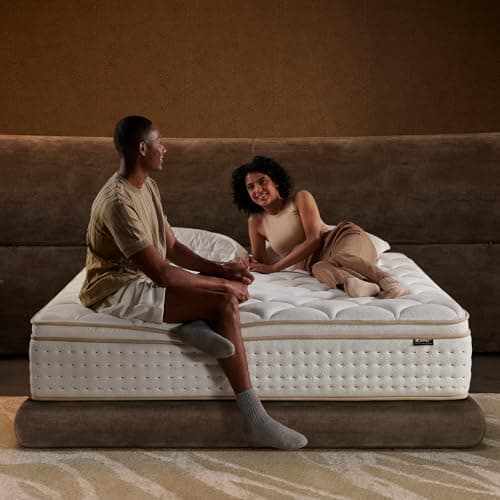 King Mattress 14 Inch, Medium Firm Hybrid with Memory Foam for Pressure Relief & Spinal Alignment - Supportive Comfort Without Sinkage, Superior Zoned Support, Extra Lumbar Support, Motion Isolation - Image 1