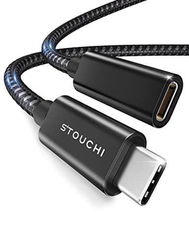 Stouchi USB C Extension Cable 10FT/3M, USB C Extension Cable Type C 3.1 Male to Female Fast Charging & Audio Data Transfer for Galaxy S22, iPad mini/Pro, MacBook Air M2/ M1 Mac mini/Pro, Mag- Safe - Image 1