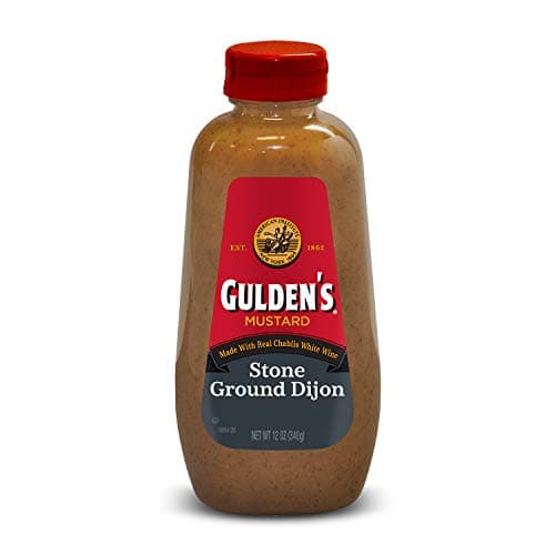 GULDEN'S Stone Ground Dijon Mustard Squeeze Bottle, 12 oz. (Pack of 12) - Image 1