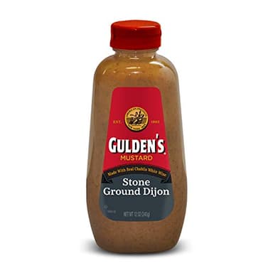GULDEN'S Stone Ground Dijon Mustard Squeeze Bottle, 12 oz. (Pack of 12) - Image 1