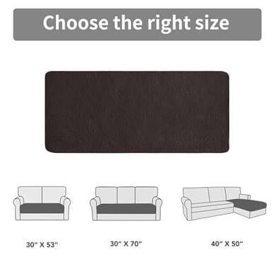Easy-Going Waterproof Dog Bed Cover Reversible Leak Proof Pet Blanket Replacement Mat for Furniture Washable Couch Cover Sofa Cover for Dogs Cat(30x53 Inch, Chocolate/Beige) - Image 5