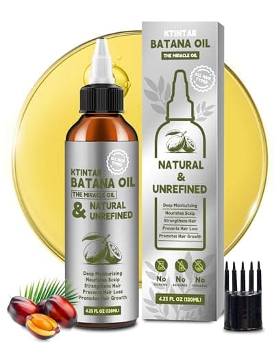 Ktintar 100% Natural Raw Batana Oil for Hair Growth, Dr Sebi Hair Growth Oil From Honduras, Thicker & Stronger Hair, Prevents Hair Loss, Eliminates Split Ends 4.23 Fl Oz (Pack of 1) - Image 1