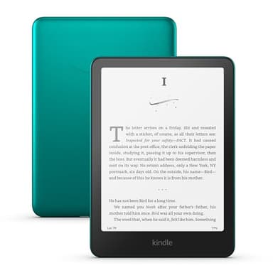 Like-new Amazon Kindle Paperwhite Signature Edition (32 GB) – Our fastest Kindle with auto-adjusting front light, wireless charging, and weeks of battery life – Metallic Jade - Image 1