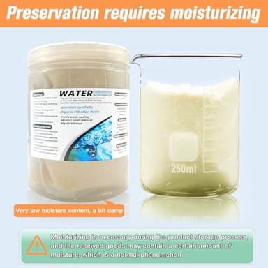 WDEFUN Aquarium Filter Media, 300 ml 2 Packs with Free Mesh Bag Organic Filtration Resin, Remove Driftwood Tannins Suitable for Freshwater and Saltwater Fish Tank - Image 6