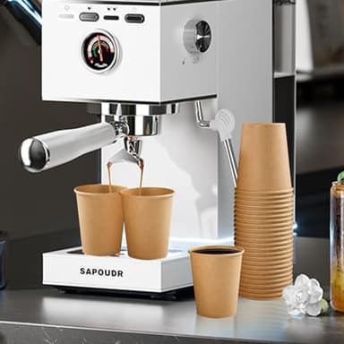 Clawsoff 300 Pack 5 oz Paper Cups, Disposable Kraft Bathroom Cups 5 Ounce, Espresso Coffee Hot/Cold Beverage Cups for Home, Kitchen, Party - Image 7