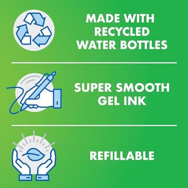 PILOT B2P - Bottle to Pen Refillable & Retractable Rolling Ball Gel Pen Made From Recycled Bottles, Fine Point, Purple G2 Ink, 12-Pack (31622) - Image 2