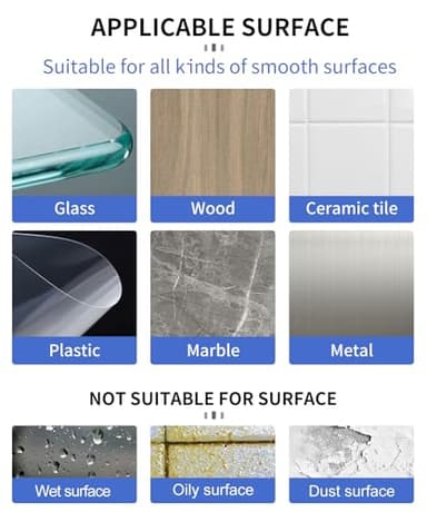 PHIXBEAR Large Mounting Putty No Residue, Double Sided Tape Glue Adhesive Dots Clear Museum Sticky Tack, Picture Hanging Strips Fixed Posters Decor Art Craft Party, 0.39 x 0.78 in (252 Pcs) - Image 8