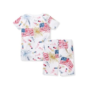 Burt's Bees Baby Baby Boys' Pajamas, Tee and Pant 2-Piece Pj Set, 100% Organic Cotton, Firecrackers - Image 2