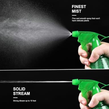 Bealee Spray Bottles 3-Pack, 16 Oz, Mist & Stream, Plastic Water Spray Bottle for Hair, Essential Oils, Plants, Cleaning Solutions, BBQ, Cat Dog Correction Behavior - Leak Proof - Empty Spray Bottles - Image 2