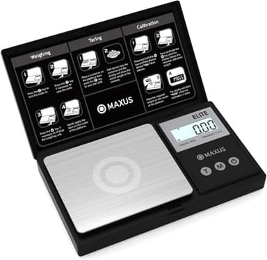 MAXUS Digital Pocket Gram Scale 500g x 0.01g High Precision with Tray, Weighs Small Food, Jewelry, Ounces, Grains, LCD Display, Tare Function - Image 8