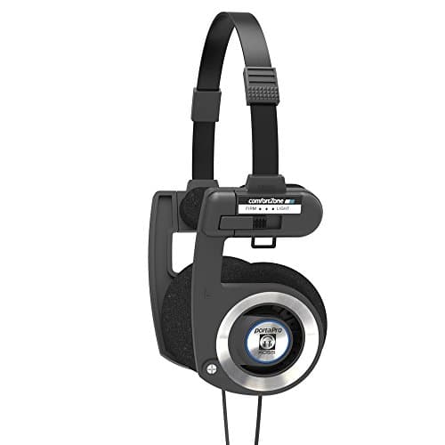 Koss Porta Pro Black On-Ear Headphones, Retro Style, Collapsible Design, Case Included, Black - Image 1