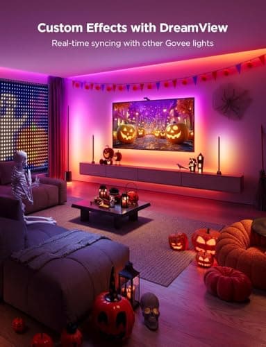 Govee Envisual TV Backlight T2 with Dual Cameras, 16.4ft RGBIC Wi-Fi LED Backlights for 75-85 inch TVs, Double Light Beads, for Home Decorations, Smart App Control, Music Sync - Image 5