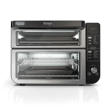 Ninja DCT401 12-in-1 Double Oven with FlexDoor, FlavorSeal & Smart Finish, Rapid Top Convection and Air Fry Bottom , Bake, Roast, Toast, Air Fry, Pizza and More, Stainless Steel - Image 1