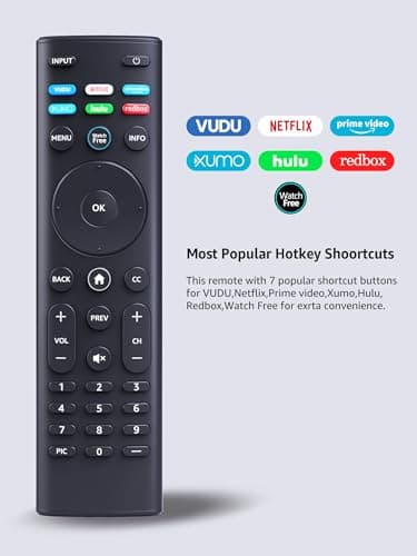 XR140 Remote Control for Vizio All LED LCD HD 4K UHD HDR Smart TVs,Replacement for XR136 Vizio Remote Control with Netflix/Vudu/Xumo/Crackle/Iheart - Image 4