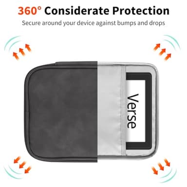 HoYiXi Universal Sleeve Bag for 7-8 inch Tablet Fire HD 8/Fire HD 8 Plus Compatible iPad Mini (6th Gen) 8.3" 2021, iPad Mini 5/4/3/2/1, Tab A8, 7"-8" inch Android Tablet Sleeve Case -Grey - Image 3