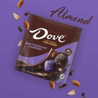 DOVE PROMISES Dark Chocolate & Almond Candy, 6.74 oz Bag (Pack of 8) - Image 3