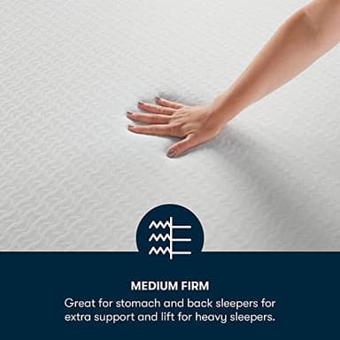 Serta - 8 inch Cooling Gel Memory Foam Mattress, Twin Size, Medium-Firm, Supportive, CertiPur-US Certified, 100-Night Trial, Sheer Slumber, White - Image 4